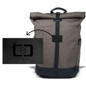 NEW ORIGAUDIO Olive Green Backpack Roll Top Water Resistant
